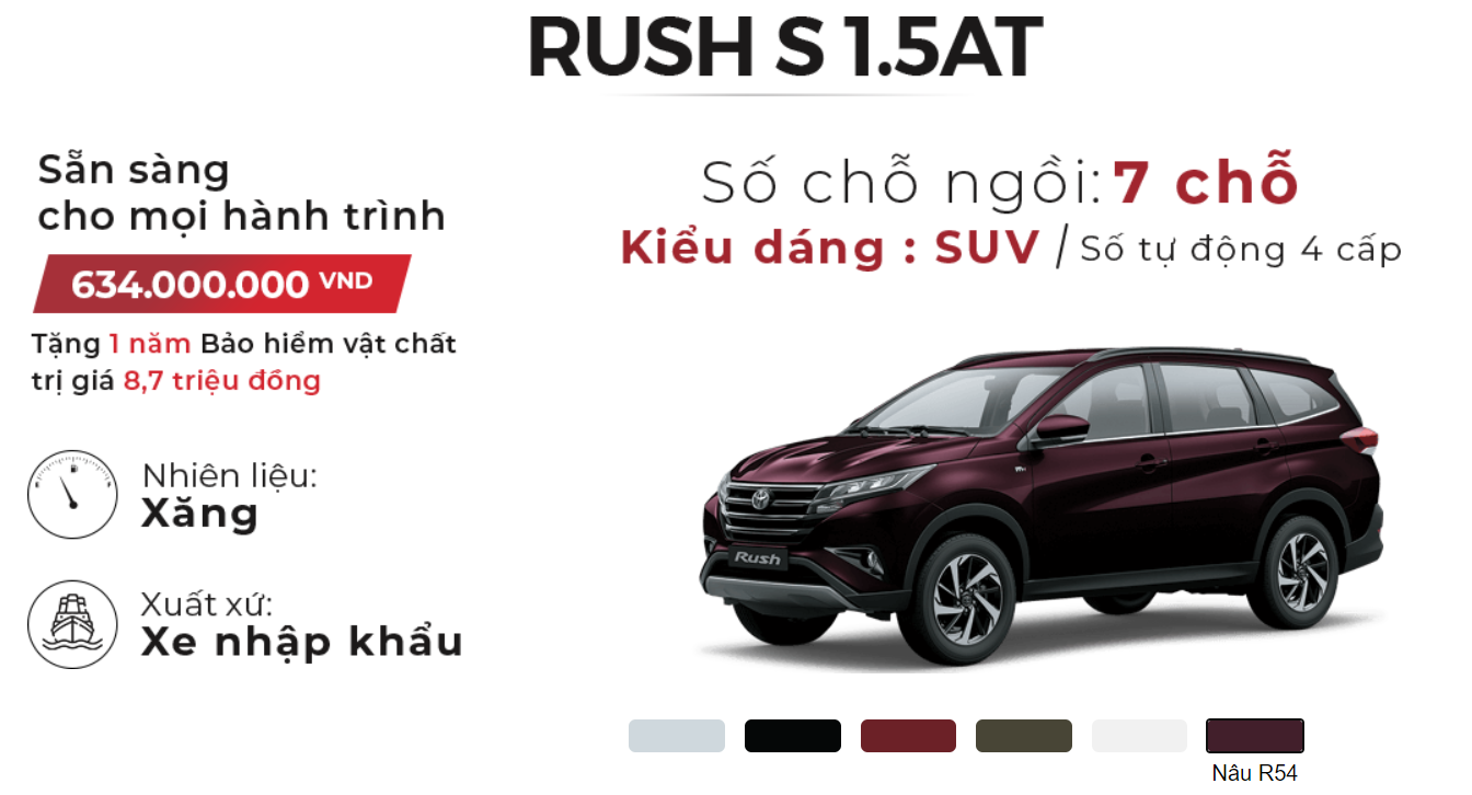 Toyota Rush mẫu SUV lai MPV 7 chỗ sử dụng hệ dẫn động cầu sau hiếm hoi  trong phân khúc  AutoFun